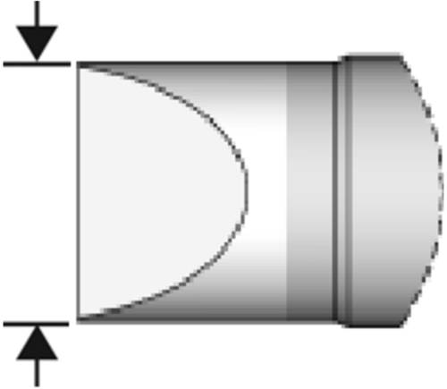 JBC Tools C470006 Lötspitze Meißelform, gerade Spitzen-Größe 2.5mm Inhalt 1St. von JBC Tools