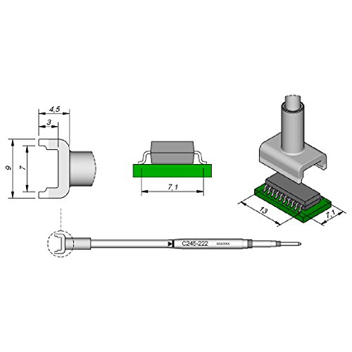 JBC C245222 SMD-Entlötspitze für T245 JBC C245222 SMD-Entlötspitze für T245 von JBC