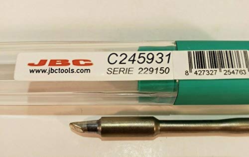 JBC Lötspitze Serie C245 Sondertypen, C245931/2,7 mm, Hohlkehle, abgeschrägt C245931 (2045 2245 Loetkartusche Loetpatrone Loetspitze Lötkartusche Lötpatrone Wave) JBC Lötspitze Serie C245 Sondertypen, C245931/2,7 mm, Hohlkehle, abgeschrägt C245931 (2045 2245 Loetkartusche Loetpatrone Loetspitze Lötkartusche Lötpatrone Wave) von JBC