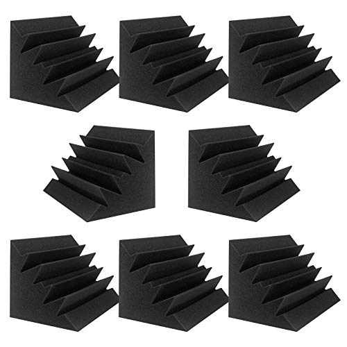 JBER Akustikschaumstoff, Bassfalle, Studio-Schaumstoff, 30,5 x 17,8 x 17,8 cm, schalldichte Polsterung, Wandpaneele, Eckblock-Finish für Studios, Zuhause und Theater, 8 Stück JBER Akustikschaumstoff, Bassfalle, Studio-Schaumstoff, 30,5 x 17,8 x 17,8 cm, schalldichte Polsterung, Wandpaneele, Eckblock-Finish für Studios, Zuhause und Theater, 8 Stück von JBER