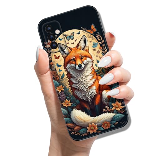 Handyhülle für Samsung Galaxy A54 5G Hülle Tier Muster Motiv Weich TPU Silikon Schwarz Case für Mädchen Jungen Dünn Slim Soft Cover - Fuchs Schmetterling Handyhülle für Samsung Galaxy A54 5G Hülle Tier Muster Motiv Weich TPU Silikon Schwarz Case für Mädchen Jungen Dünn Slim Soft Cover - Fuchs Schmetterling von Dnrl