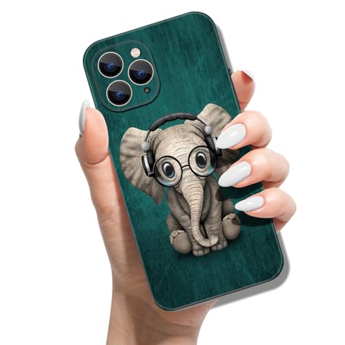Handyhülle für iPhone 11 Pro 5.8 Hülle Tier Muster Motiv Weich TPU Silikon Schwarz Case für Mädchen Jungen Dünn Slim Soft Cover - Elefanten Handyhülle für iPhone 11 Pro 5.8 Hülle Tier Muster Motiv Weich TPU Silikon Schwarz Case für Mädchen Jungen Dünn Slim Soft Cover - Elefanten von JBGO