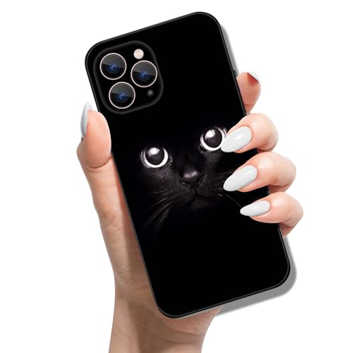 Handyhülle für iPhone 11 Pro Max Hülle Tier Muster Motiv Weich TPU Silikon Schwarz Case für Mädchen Jungen Dünn Slim Soft Cover - Schwarze Katze Handyhülle für iPhone 11 Pro Max Hülle Tier Muster Motiv Weich TPU Silikon Schwarz Case für Mädchen Jungen Dünn Slim Soft Cover - Schwarze Katze von Umibuds