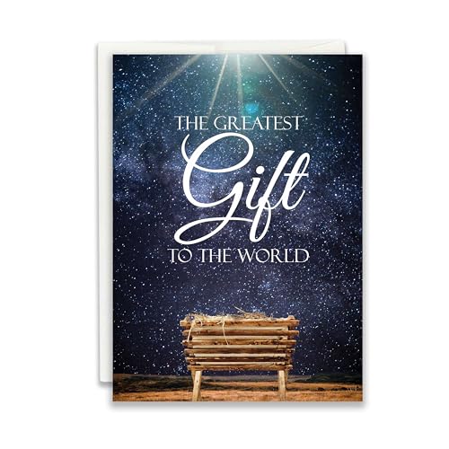 JBH Creations Greatest Gift Religiöse Weihnachtskarte, 24 Stück JBH Creations Greatest Gift Religiöse Weihnachtskarte, 24 Stück von JBH Creations