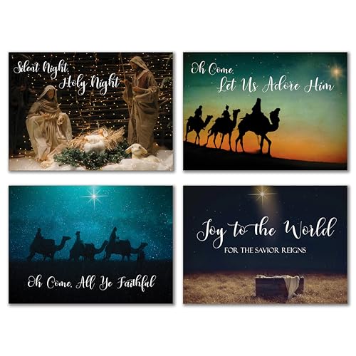 JBH Creations Religiöse Weihnachtskarten mit Bibelversen – 24 Stück JBH Creations Religiöse Weihnachtskarten mit Bibelversen – 24 Stück von JBH Creations