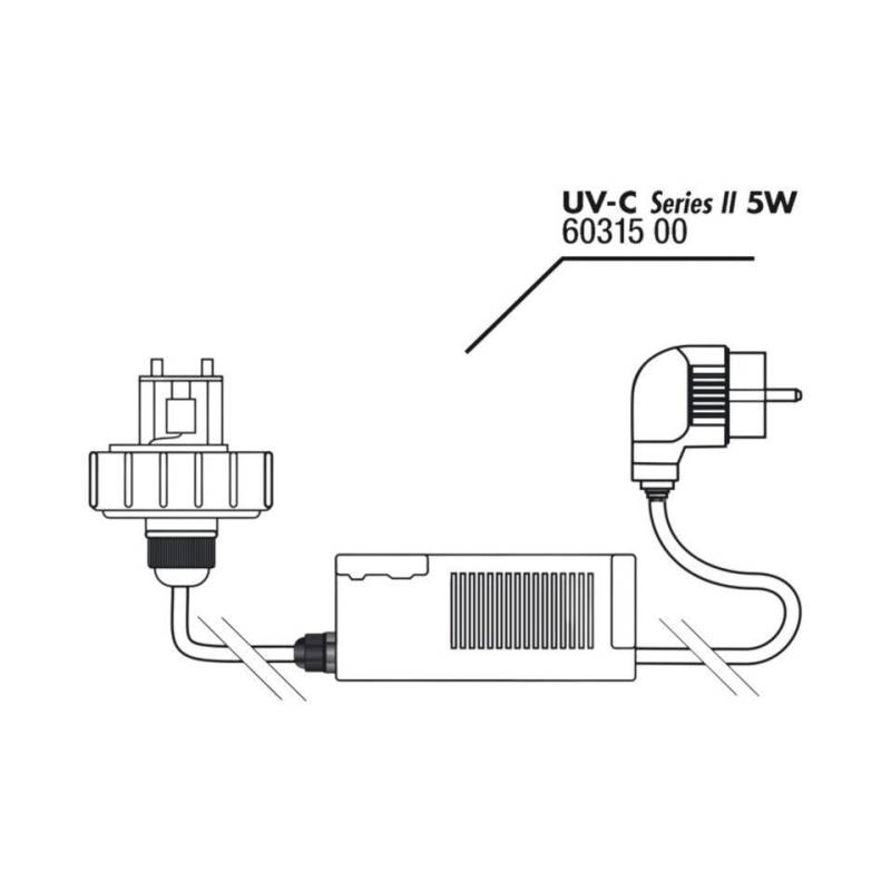 JBL GmbH & Co. KG Ersatzteil Gehäusedeckel + Vorschaltgerät UV-C 5 W Netzteil von JBL GmbH & Co. KG