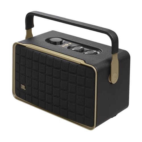 JBL Authentics 300 Tragbarer Smart Home Lautsprecher – 70er Jahre Retro-Design Bluetooth Box – Mit Google Assistant, Alexa, AirPlay und JBL One App – Schwarz JBL Authentics 300 Tragbarer Smart Home Lautsprecher – 70er Jahre Retro-Design Bluetooth Box – Mit Google Assistant, Alexa, AirPlay und JBL One App – Schwarz von JBL