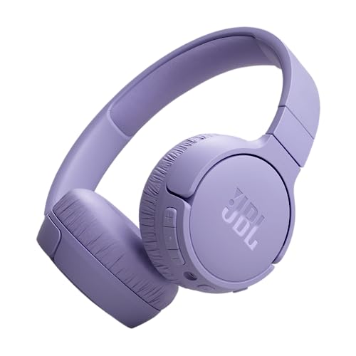 JBL BL Tune 670NC – Kabellose On-Ear-Kopfhörer mit adaptivem Noise-Cancelling und faltbarem Design – Bis zu 44 Stunden Akkulaufzeit mit Schnellladefunktion – Lila von JBL
