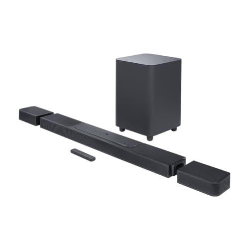 JBL Bar 1300 – Kompakte 11.1.4-Kanal-Soundbar für Heimkino Sound-System – Mit abnehmbaren Surround-Lautsprechern, MultiBeamTM und Dolby Atmos Surround Sound – Schwarz von JBL