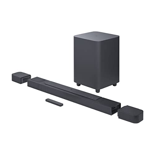 JBL Bar 800 – 5.1.2-Kanal Soundbar für das Heimkino Soundsystem – Mit abnehmbaren Surround-Lautsprechern und Dolby Atmos Surround Sound – Schwarz von JBL