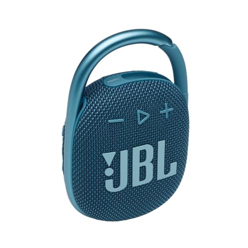 JBL CLIP 4 Bluetooth Lautsprecher in Blau – Wasserdichte, tragbare Musikbox mit praktischem Karabiner – Bis zu 10 Stunden kabelloses Musik Streaming von JBL