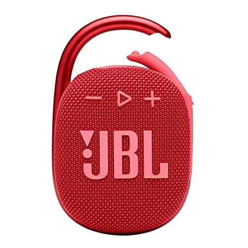 JBL CLIP 4 Bluetooth Lautsprecher in Rot – Wasserdichte, tragbare Musikbox mit praktischem Karabiner – Bis zu 10 Stunden kabelloses Musik Streaming von JBL