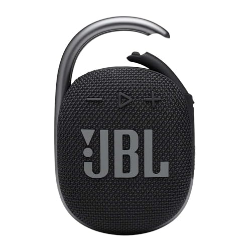 JBL CLIP 4 Bluetooth Lautsprecher in Schwarz – Wasserdichte, tragbare Musikbox mit praktischem Karabiner – Bis zu 10 Stunden kabelloses Musik Streaming von JBL