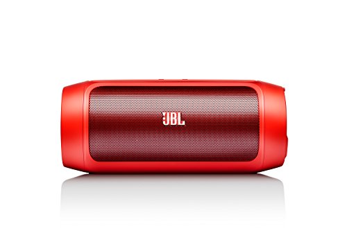 JBL Charge 2 Tragbarer Drahtloser Wireless Bluetooth Stereo-Lautsprecher mit Aufladbarer Batterie, Integrierter Freisprecheinrichtung, 3,5 Stereoeingang und Social Mode Funktion - Extrem kraftvoller Sound und Bass - Kompatibel mit Apple iOS und Android Geräten - Rot von JBL