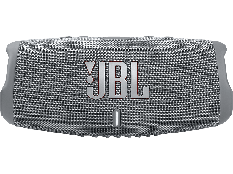 JBL Charge 5 Bluetooth Lautsprecher, Grau, Wasserfest von JBL