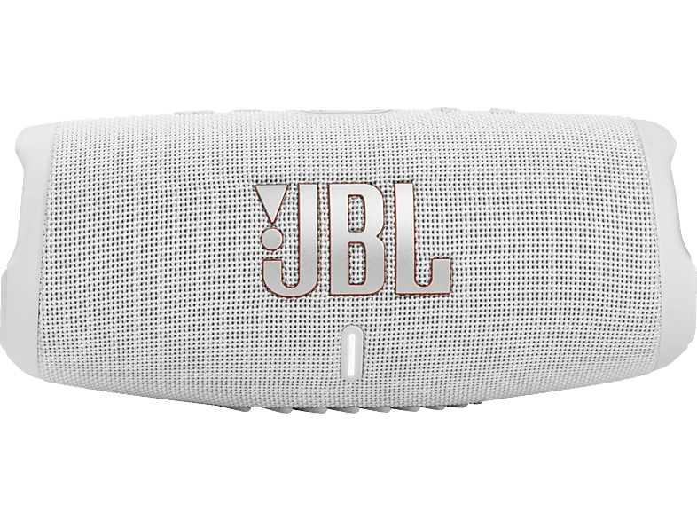 JBL Charge 5 Bluetooth-Lautsprecher, Weiß, Wasserfest von JBL