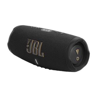 JBL Charge 5 WiFi + AirPlay kabelloser Bluetooth-Lautsprecher geschützt schwarz von JBL