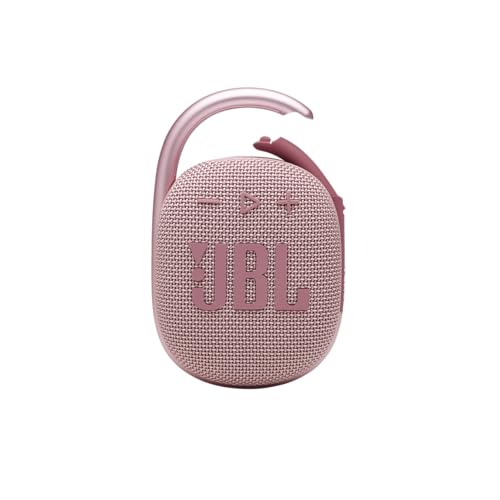 JBL Clip 4 – Tragbarer Mini-Bluetooth-Lautsprecher, großer Audio und ausdrucksstarker Bass, integrierter Karabiner, Lautsprecher für Zuhause, Outdoor und Reisen – (Pink) von JBL