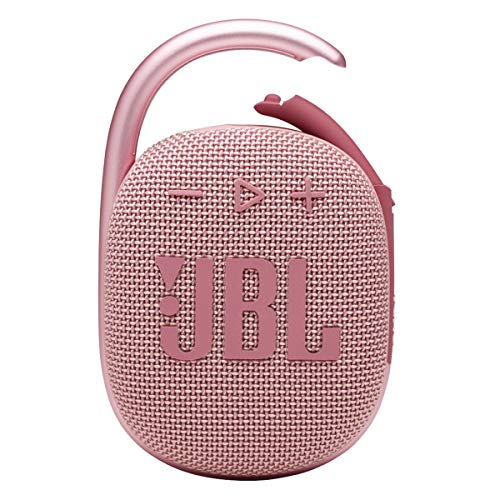 JBL Clip 4 – Tragbarer Mini-Bluetooth-Lautsprecher, großer Audio und ausdrucksstarker Bass, integrierter Karabiner, Lautsprecher für Zuhause, Outdoor und Reisen – (Pink) von JBL