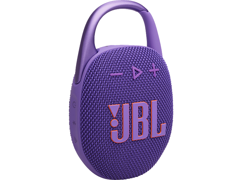 JBL Clip 5 Bluetooth Lautsprecher, Lila, Wasserfest von JBL
