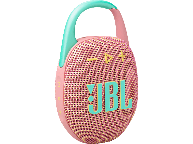 JBL Clip 5 Bluetooth Lautsprecher, Pink, Wasserfest JBL Clip 5 Bluetooth Lautsprecher, Pink, Wasserfest von JBL