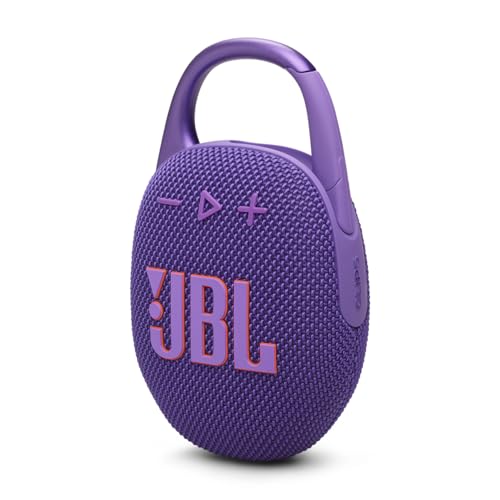 JBL Clip 5 - Lila – Tragbare Bluetooth-Lautsprecher-Box mit JBL Pro Sound, tiefem Bass und Playtime-Boost-Funktion – Wasserfest und staubfest – 12 h Laufzeit JBL Clip 5 - Lila – Tragbare Bluetooth-Lautsprecher-Box mit JBL Pro Sound, tiefem Bass und Playtime-Boost-Funktion – Wasserfest und staubfest – 12 h Laufzeit von JBL
