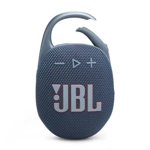 JBL Clip 5 in Blue - Portable Bluetooth Speaker Box Pro Sound, Deep Bass and Playtime Boost Function - Waterproof and Dustproof - 12 Hours Runtime von JBL