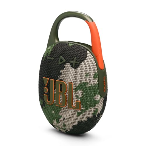 JBL Clip 5 in Camouflage - Portable Bluetooth Speaker Box Pro Sound, Deep Bass and Playtime Boost Function - Waterproof and Dustproof - 12 Hours Runtime von JBL