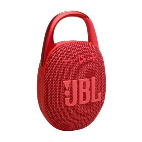 JBL Clip 5 - Rot – Tragbare Bluetooth-Lautsprecher-Box mit JBL Pro Sound, tiefem Bass und Playtime-Boost-Funktion – Wasserfest und staubfest – 12 h Laufzeit JBL Clip 5 - Rot – Tragbare Bluetooth-Lautsprecher-Box mit JBL Pro Sound, tiefem Bass und Playtime-Boost-Funktion – Wasserfest und staubfest – 12 h Laufzeit von JBL