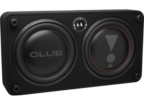 JBL Club 1200SSL 12” Passiv Subwoofer Auto Set, Down-Firing Geschlossenes Flachgehäuse mit Passivmembran, Robust und Platzsparend - 1200W Auto Subwoofer Passive mit Aluminiumtreiber für Präzise Bässe von JBL