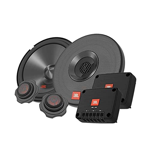 JBL Club 602CTP 2-Wege Auto Soundsystem - 210 Watt Komponenten Auto Lautsprecher Boxen Set mit 165mm Einbau Autolautsprecher, Hochtöner und Frequenzweichen, Black, 16cm von JBL