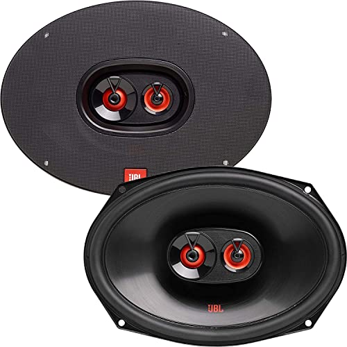 JBL Club 9632 - 3-Wege Auto Lautsprecher Set von Harman Kardon - 255 Watt KFZ Soundanlage ovale Autolautsprecher Boxen 152x230 mm | 6x9 Zoll, Black von JBL