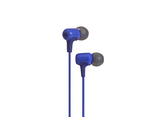 JBL E15 In-Ear Kopfhörer Ohrhörer mit Universeller 1-Tasten-Fernbedienung mit Integriertem Mikrofon Kompatibel mit den meisten Smartphones - Blau von JBL