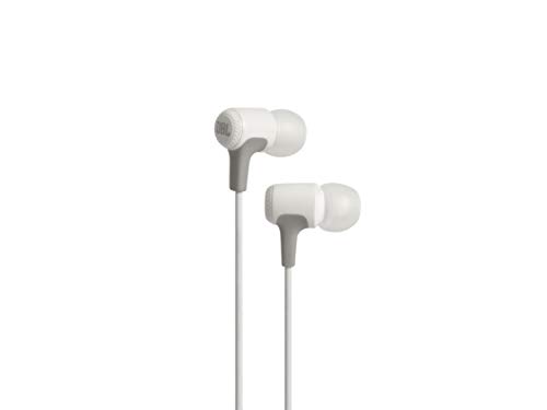 JBL E15 In-Ear Kopfhörer Ohrhörer mit Universeller 1-Tasten-Fernbedienung mit Integriertem Mikrofon Kompatibel mit den meisten Smartphones - Weiß von JBL