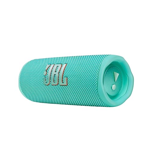 JBL Flip 6 Bluetooth Box in Blaugrün – Wasserdichter, tragbarer Lautsprecher mit 2-Wege-Lautsprechersystem für kraftvollen Sound – Bis zu 12 Stunden kabellos Musik abspielen von JBL