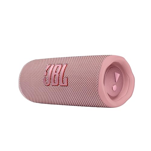 JBL Flip 6 Bluetooth Box in Pink – Wasserdichter, tragbarer Lautsprecher mit 2-Wege-Lautsprechersystem für kraftvollen Sound – Bis zu 12 Stunden kabellos Musik abspielen von JBL