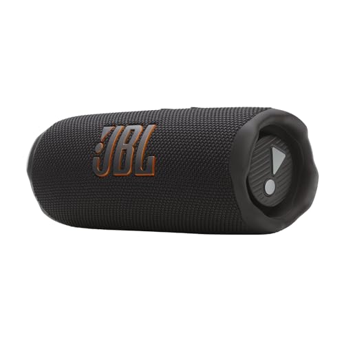 JBL Flip 7, kabelloser tragbarer Bluetooth-Lautsprecher, 16 Stunden Akkulaufzeit, IP68 wasserdicht, Staub- und stoßfest, Pro Sound mit AI Boost, Auracast Multi-Speaker-Verbindung, Schwarz von JBL