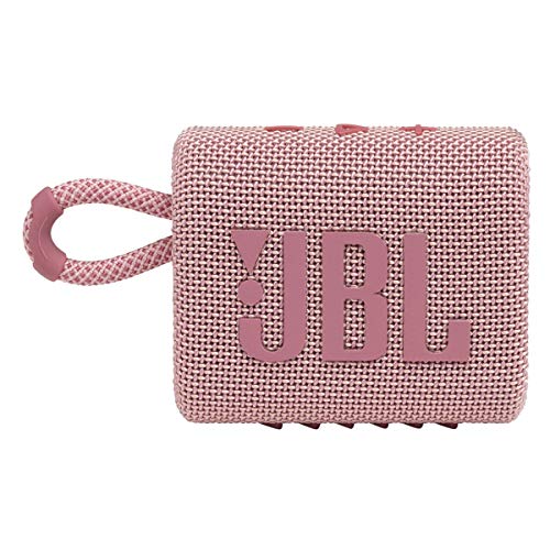 JBL Go 3: Tragbarer Lautsprecher mit Bluetooth, eingebauter Akku, wasserdicht und staubdicht, Pink von JBL