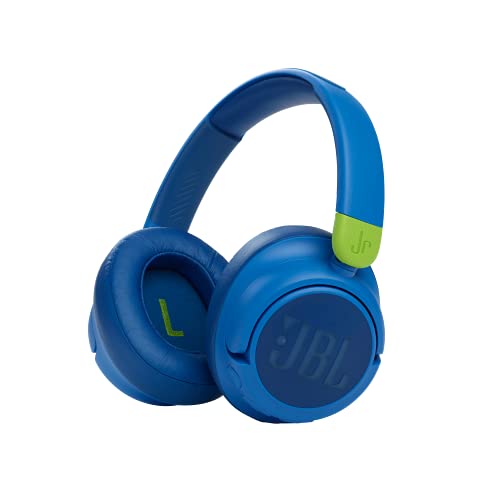 JBL JR 460 NC – Over-Ear Kopfhörer mit Noise-Cancelling für Kinder - Blau – Mit JBL Safe Sound für sicheren Hörspaß – Bis zu 30 Stunden Musikwiedergabe von JBL