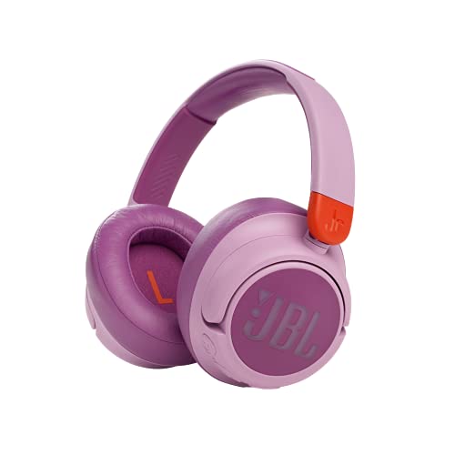 JBL JR 460 NC – Over-Ear Kopfhörer mit Noise-Cancelling für Kinder - Pink – Mit JBL Safe Sound für sicheren Hörspaß – Bis zu 30 Stunden Musikwiedergabe von JBL