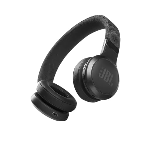 JBL Live 460NC – Kabellose On-Ear-Kopfhörer mit Geräuschunterdrückung mit Langer Akkulaufzeit und Sprachassistentensteuerung – Schwarz, Medium von JBL