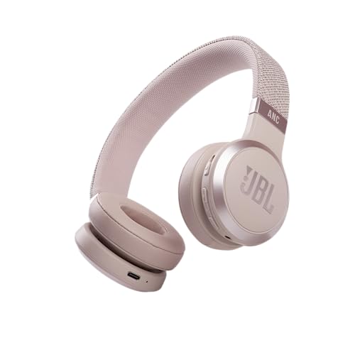 JBL Live 460NC kabelloser On-Ear Bluetooth-Kopfhörer in Rosa – Mit Noise-Cancelling und Sprachassistent – Für bis zu 50 Stunden Musikgenuss von JBL