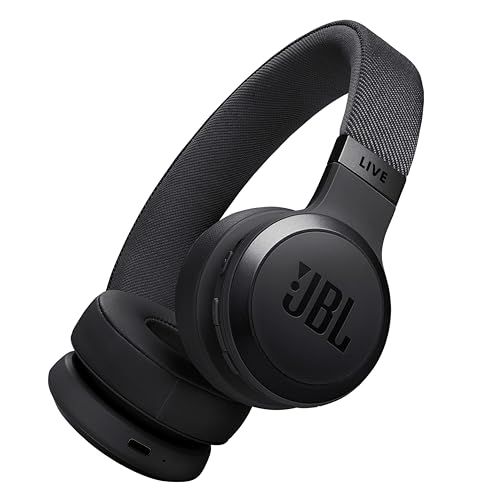JBL Live 670 NC – Bluetooth On-Ear-Kopfhörer mit adaptivem Noise-Cancelling – Kabellose Ohrhörer mit JBL Signature Sound und Sprachassistent – Langer Musikgenuss für bis zu 65 Stunden – In Schwarz von JBL