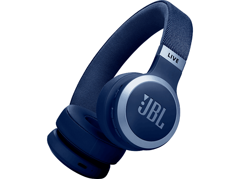 JBL Live 670NC, On-ear Kopfhörer Blau von JBL