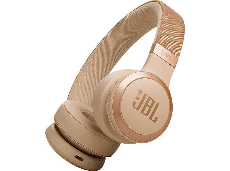 JBL Live 670NC, On-ear Kopfhörer Sandstein von JBL