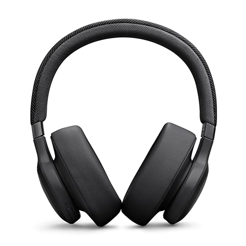 JBL Live 770 NC – Bluetooth Over-Ear-Kopfhörer mit adaptivem Noise-Cancelling – Kabellose Ohrhörer mit JBL Signature Sound und Sprachassistent – Langer Musikgenuss für bis zu 65 Stunden – In Schwarz von JBL