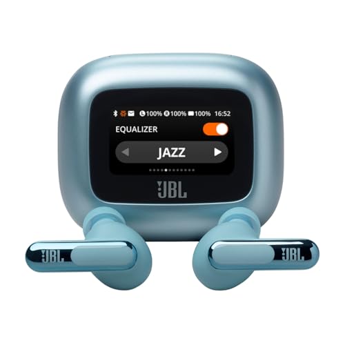 JBL Live Beam 3, Wireless Earbud-Kopfhörer mit Bluetooth, 48 Stunden Akkulaufzeit, True Adaptive Noise Cancelling und hochauflösendem JBL Signature Sound, IP55 wasserfest, mit Ohrstöpseln, Blau JBL Live Beam 3, Wireless Earbud-Kopfhörer mit Bluetooth, 48 Stunden Akkulaufzeit, True Adaptive Noise Cancelling und hochauflösendem JBL Signature Sound, IP55 wasserfest, mit Ohrstöpseln, Blau von JBL