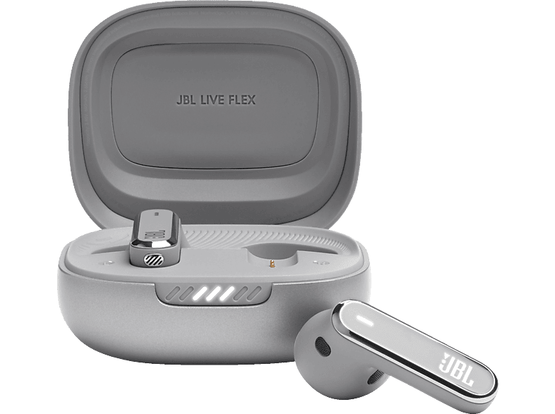 JBL Live Flex True Wireless, In-ear Kopfhörer Bluetooth Silber JBL Live Flex True Wireless, In-ear Kopfhörer Bluetooth Silber von JBL