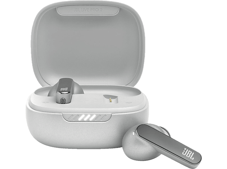 JBL Live Pro 2 True Wireless, iOS & Android kompatibel, echtes adaptives Noise-Cancelling mit Smart Ambient, In-ear Kopfhörer Bluetooth White von JBL