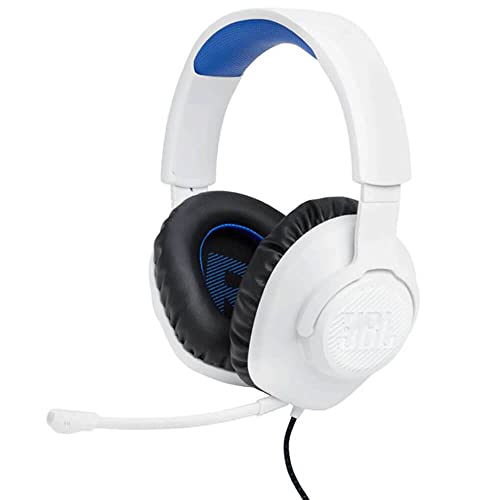 JBL Quantum 100P Konsole – Gaming-Headset für Playstation, Weiß von JBL